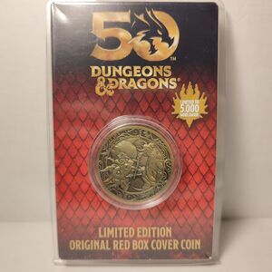 Dungeons And Dragons 50th Anniversary Coin Official Badge Figure Brooch